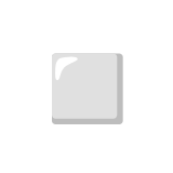 Google(Android) White Medium-Small Square Emoji