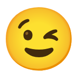 Google(Android) Winking Face Emoji