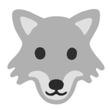 Google(Android) Wolf Emoji