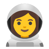 Google(Android) Woman Astronaut Emoji