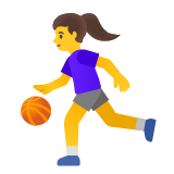 Google(Android) Woman Bouncing Ball Emoji