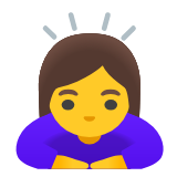 Google(Android) Woman Bowing Emoji