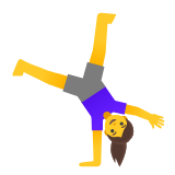 Google(Android) Woman Cartwheeling Emoji