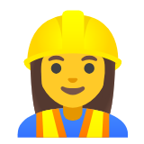 Google(Android) Woman Construction Worker Emoji