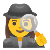 Google(Android) Woman Detective Emoji