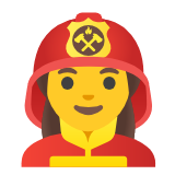 Google(Android) Woman Firefighter Emoji