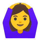 Google(Android) Woman Gesturing Ok Emoji