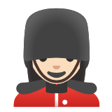 Google(Android) Woman Guard: Light Skin Tone Emoji