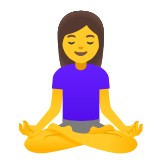 Google(Android) Woman In Lotus Position Emoji