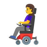 Google(Android) Woman In Motorized Wheelchair Emoji