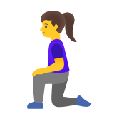 Google(Android) Woman Kneeling Emoji