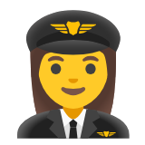 Google(Android) Woman Pilot Emoji