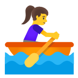 Google(Android) Woman Rowing Boat Emoji