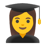 Google(Android) Woman Student Emoji