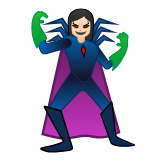 Google(Android) Woman Supervillain: Light Skin Tone Emoji