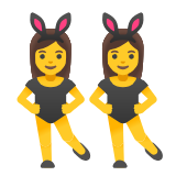 Google(Android) Women With Bunny Ears Emoji