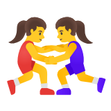 Google(Android) Women Wrestling Emoji