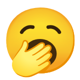 Google(Android) Yawning Face Emoji