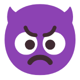 Microsoft(Windows) Angry Face With Horns Emoji