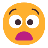 Microsoft(Windows) Anguished Face Emoji