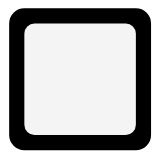 Microsoft(Windows) Black Square Button Emoji