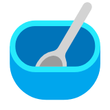 Microsoft(Windows) Bowl With Spoon Emoji