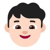 Microsoft(Windows) Boy: Light Skin Tone Emoji