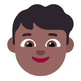 Microsoft(Windows) Boy: Medium-Dark Skin Tone Emoji