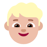 Microsoft(Windows) Boy: Medium-Light Skin Tone Emoji