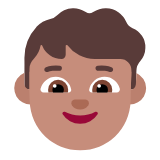 Microsoft(Windows) Boy: Medium Skin Tone Emoji