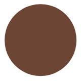 Microsoft(Windows) Brown Circle Emoji