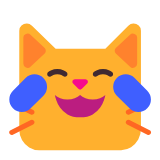 Microsoft(Windows) Cat With Tears Of Joy Emoji