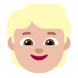 Microsoft(Windows) Child: Medium-Light Skin Tone Emoji