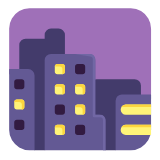 Microsoft(Windows) Cityscape At Dusk Emoji