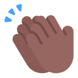 Microsoft(Windows) Clapping Hands: Medium-Dark Skin Tone Emoji