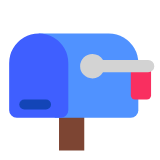 Microsoft(Windows) Closed Mailbox With Lowered Flag Emoji