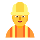 Microsoft(Windows) Construction Worker Emoji