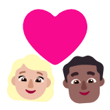 Microsoft(Windows) Couple With Heart: Woman, Man, Medium-Light Skin Tone, Medium-Dark Skin Tone Emoji