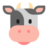 Microsoft(Windows) Cow Face Emoji