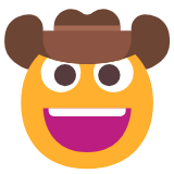 Microsoft(Windows) Cowboy Hat Face Emoji