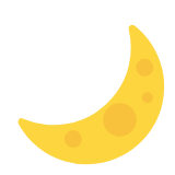 Microsoft(Windows) Crescent Moon Emoji