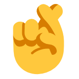 Microsoft(Windows) Crossed Fingers Emoji