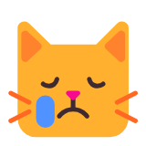 Microsoft(Windows) Crying Cat Emoji