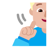 Microsoft(Windows) Deaf Woman: Medium-Light Skin Tone Emoji