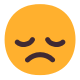 Microsoft(Windows) Disappointed Face Emoji