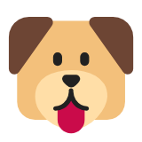 Microsoft(Windows) Dog Face Emoji