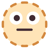 Microsoft(Windows) Dotted Line Face Emoji