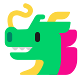 Microsoft(Windows) Dragon Face Emoji