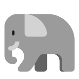 Microsoft(Windows) Elephant Emoji