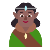 Microsoft(Windows) Elf: Medium-Dark Skin Tone Emoji